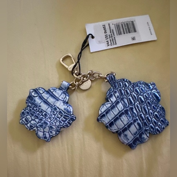 Brahmin Double Magnolia Tassel Coastal Blue Melbourne Bag Charm NWT MSRP:$125.00 - Picture 14 of 14